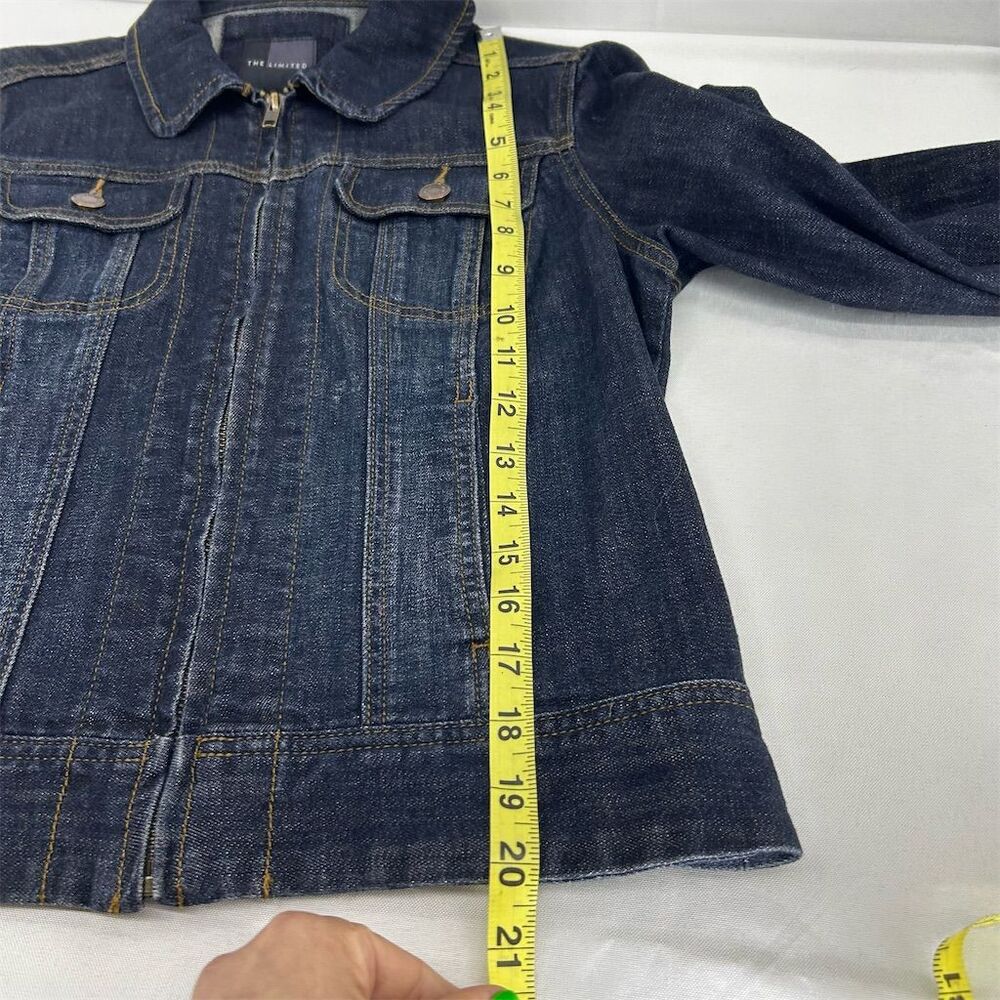 The Limited Women's Denim Jean Jacket Blue Size S Casual Long Sleeve Stretchy - Picture 8 of 8